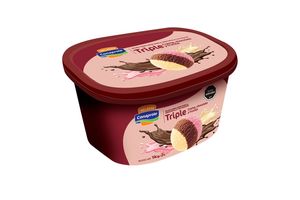 Helado sabor Vainilla, Chocolate y Frutilla CONAPROLE Pote 2 L en Tienda Inglesa