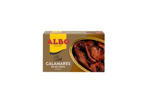 Calamares Trozos en su Tinta ALBO 112 gr en Tienda Inglesa