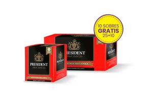 Te PRESIDENT 25 Sobres  +10 en Tienda Inglesa