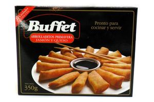 Arrolladitos Primavera de Jamón y Queso BUFFET x 24 Unidades 350 gr en Tienda Inglesa