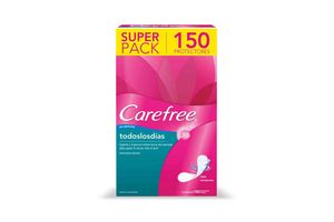 Protectores Diarios CAREFREE Super Pack x 150 Unidades en Tienda Inglesa