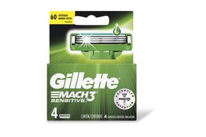 Repuesto GILLETTE Mach3 Sensitive x 4 Unidades en Tienda Inglesa