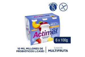 Yogur Multifruta ACTIMEL con 6 Unidades 600 gr en Tienda Inglesa