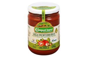 Salsa de Tomate CAMPOCLARO Orgánica Mediterráneo 570g en Tienda Inglesa