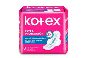 Toalla Femenina KOTEX Normal con Alas x 8 Unidades en Tienda Inglesa