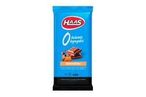 Chocolate con Almendras  0% Azúcar Agregada HAAS 150 gr en Tienda Inglesa
