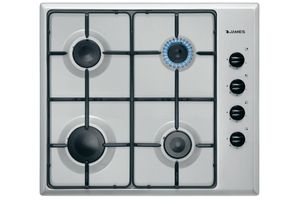 Anafe JAMES de 4 Hornallas Acero Inoxidable en Tienda Inglesa