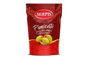 Aceitunas Verdes Rellenas con Pimiento SERPIS 170 gr en Tienda Inglesa