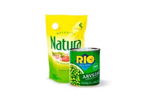 Mayonesa NATURA Doypack 500 cc + Arvejas en Tienda Inglesa