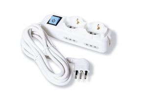 Zapatilla con 2 Tomas Schuko y 4 Modulares con Llave  3 mt en Tienda Inglesa