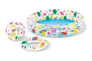 Piscina Inflable INTEX Infantil + Pelota + Aro en Tienda Inglesa