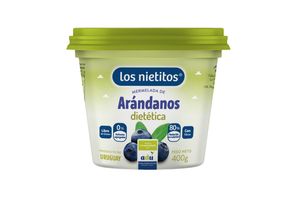 Mermelada Dietética Sabor Arándanos LOS NIETITOS Pote 400 gr en Tienda Inglesa