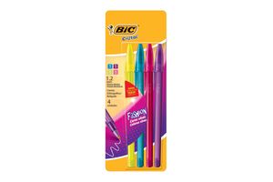 Boligrafo BIC Fashion 1.2 Colores x 4 Unidades en Tienda Inglesa