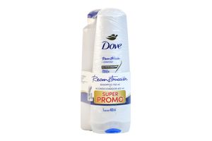 Shampoo DOVE Reconstrucción 750 ml + 400 ml en Tienda Inglesa