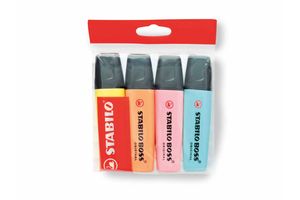 Resaltador STABILO Boss Pastel x 4 Unidades en Tienda Inglesa