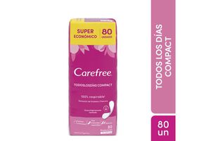 Protectores Diarios CAREFREE Compact x 80 Unidades en Tienda Inglesa