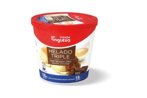 Helado Triple de Sambayón, Dulce de Leche y Chocolate TIENDA INGLESA 1... en Tienda Inglesa