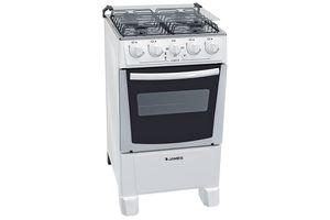 Cocina Combinada JAMES Blanca con Quemadores Forjados en Tienda Inglesa