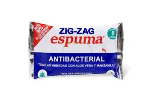 Toallas Húmedas Antibacterial ZIG ZAG  X8 en Tienda Inglesa
