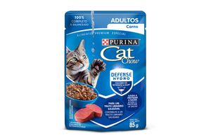 Alimento para Gato Sabor Carne Adultos CAT CHOW 85 gr en Tienda Inglesa