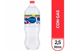 Agua VITALE con Gas 2.5 L en Tienda Inglesa