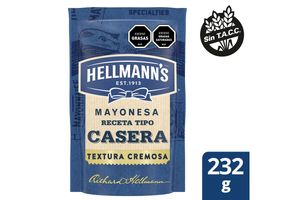 Mayonesa HELLMANN'S Tipo Casera 232 gr en Tienda Inglesa