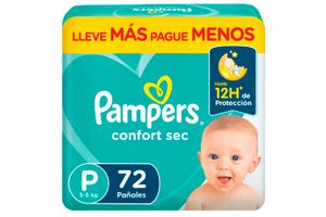 Pañales PAMPERS Confort Sec Talle P x 72 Unidades en Tienda Inglesa
