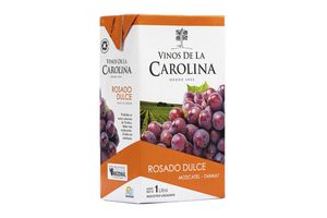 Vino Rosado Dulce DE LA CAROLINA Tetra Moscatel - Tannat 1 L en Tienda Inglesa