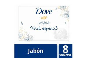 Jabón de Tocador DOVE Original 8 Unidades 90 gr en Tienda Inglesa