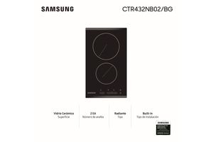 Anafe 2 Hornallas SAMSUNG CTR432NB02 en Tienda Inglesa