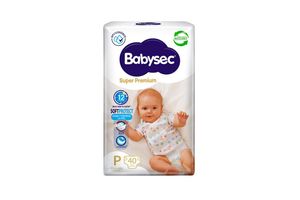 Pañales BABYSEC Super Premium Talle P x 40 Unidades en Tienda Inglesa