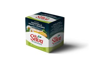 Infusión de Manzanilla Menta y Jengibre LA SELVA 10 Sobres en Tienda Inglesa