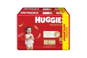 Pañales HUGGIES Natural Care XXG x 100 en Tienda Inglesa