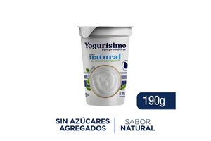 Yogur YOGURISIMO Natural sin Azúcar Agregado 190 gr en Tienda Inglesa