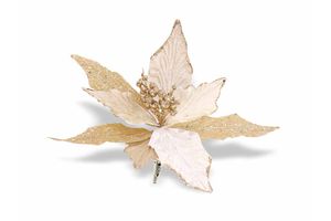 Pick Flor de Navidad Beige 25 cm en Tienda Inglesa