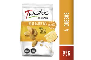 Tostadas Mini 4 Quesos TWISTOS 95 gr en Tienda Inglesa