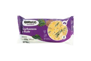 Hamburguesas Veganas MANDUCAS sabor Garbanzo y Kale 440 gr en Tienda Inglesa