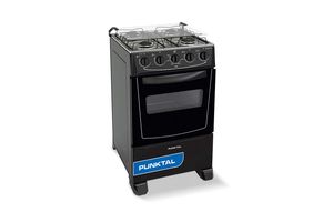 Cocina a Gas PUNKTAL Viena Súper Gas Negra en Tienda Inglesa