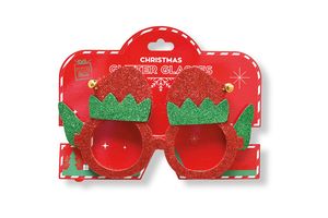 Lentes con Brillos de Navidad en Tienda Inglesa