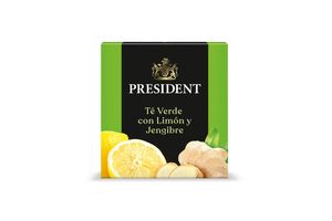 Té Verde con Limón y Jengibre PRESIDENT x 10 Sobres en Tienda Inglesa