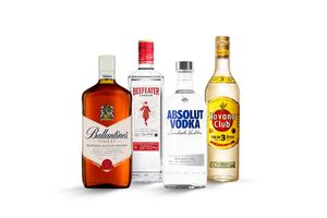 Combo 4: Gin, Ron, Vodka y Whisky en Tienda Inglesa