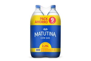 Pack x 4 Agua con Gas MATUTINA 2.25 L en Tienda Inglesa