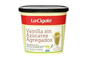 Helado de Vainilla sin Azúcar LA CIGALE 800 ml en Tienda Inglesa