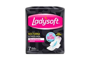 Toallas Femeninas LADYSOFT Nocturnas Ultra Delgadas x 7 Unidades en Tienda Inglesa