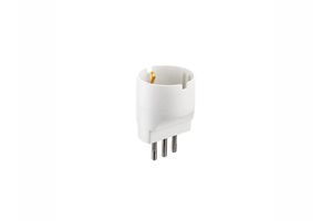 Adaptador SHUCKO 10A Blanco en Tienda Inglesa