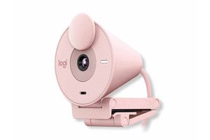 Webcam LOGITECH Brio 300 SAMR Rosada en Tienda Inglesa