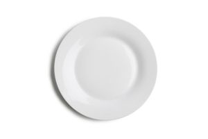 Plato Llano Blanco TIENDA CASA 25 cm en Tienda Inglesa