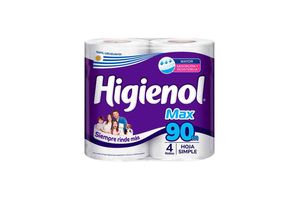 Papel Higiénico HIGIENOL Max 4 Rollos x 90 mts en Tienda Inglesa