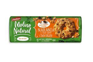 Galletas Molino Natural OKEBON Naranja y Chips de Chocolate 238 gr en Tienda Inglesa