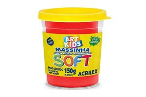 Masa ACRILEX Rojo Fluor 150 gr en Tienda Inglesa